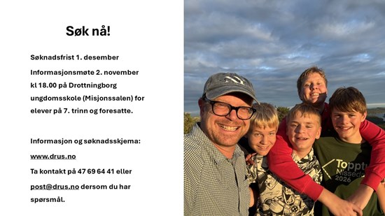 Søknadsfristen nærmer seg!