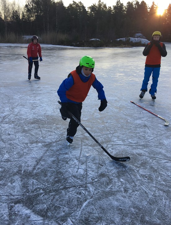 Skøytedag i Myråsen
